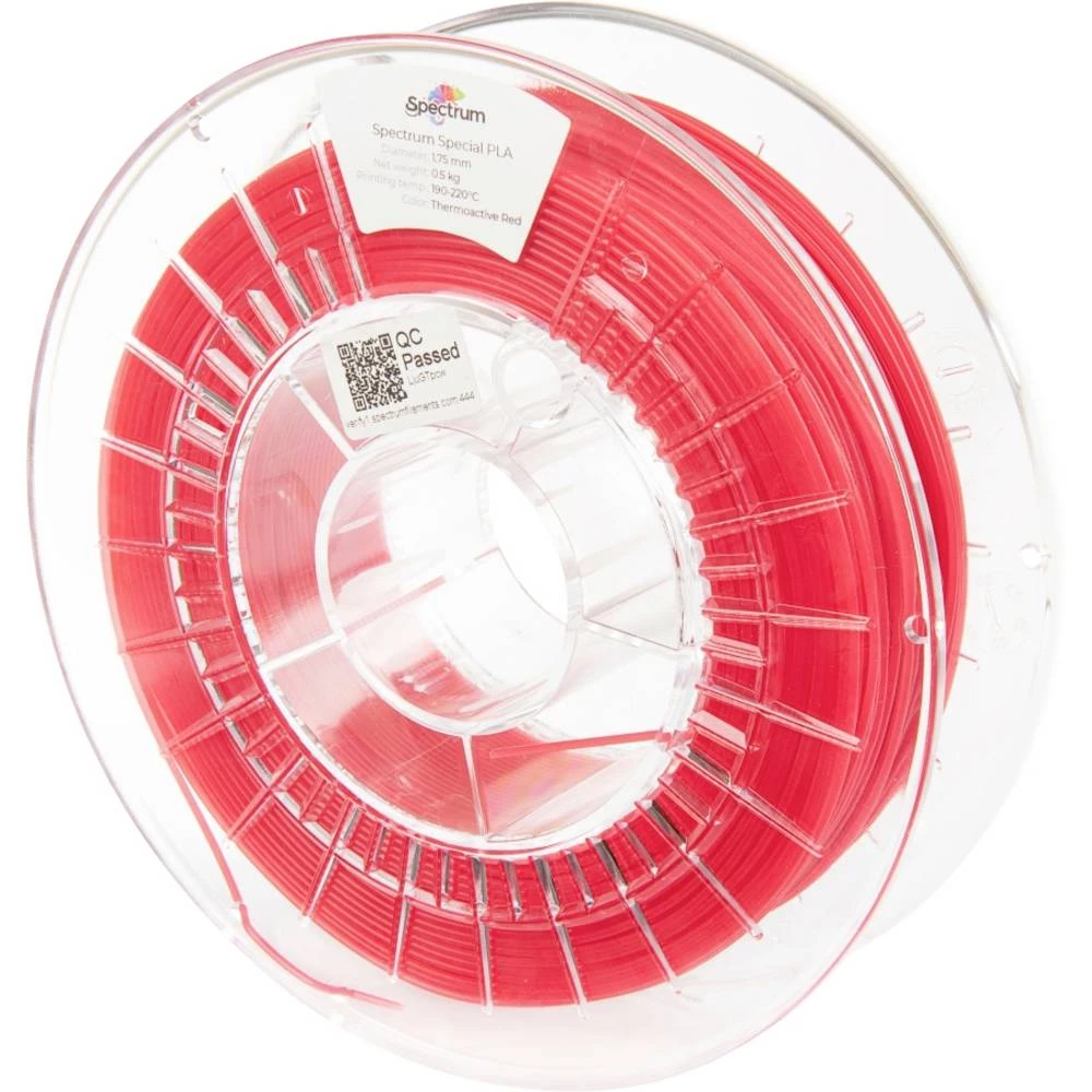 Spectrum Filaments 80171 PLA Thermoactive 3D pisač filament PLA promjena boje, bez iskrivljenja 1.75 mm 500 g crvena 1 S slika