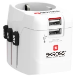 Skross 1302470 putni utikač  Pro Light USB (2xA) -World