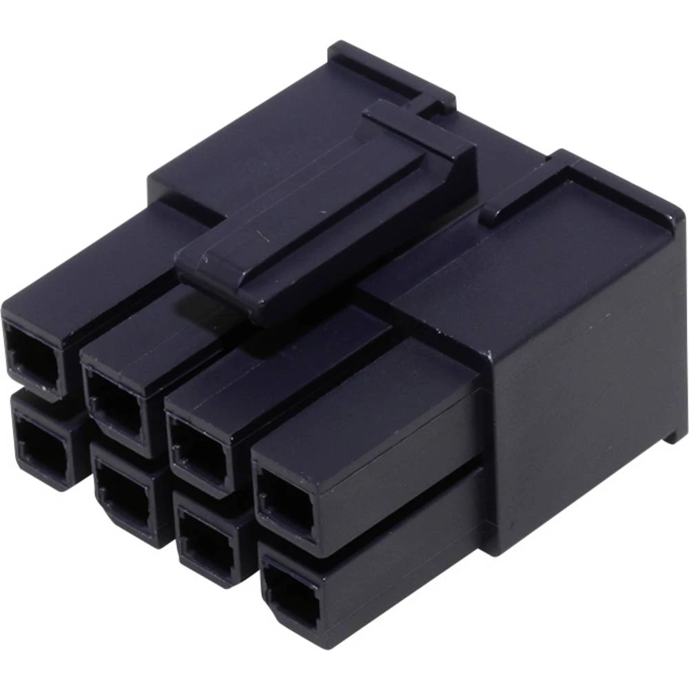 Molex 1700010108 Mega-Fit Receptacle Housing, Dual Row, 8 Circuit, Glow-Wire Capable, Bag slika