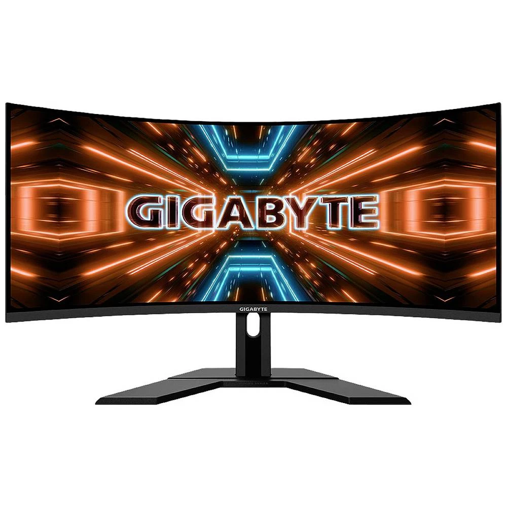 Gigabyte G34WQC A LCD zaslon 86.4 cm (34 palac) Energetska učinkovitost 2021 G (A - G) 3440 x 1440 piksel UWQHD 1 ms HDMI™, DisplayPort, slušalice (3.5 mm jack) VA LCD slika