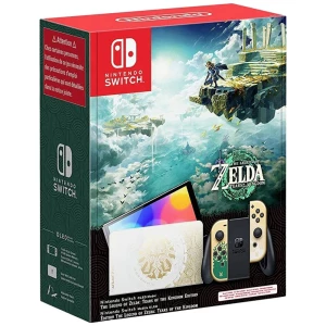 Nintendo Switch OLED konzola 64 GB bijela, crna, zlatna, zelena Limited Edition slika