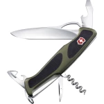 Švicarski džepni nož Broj funkcija 11 Victorinox RangerGrip 61 0.9553.MC4 Maslinasta, Crna