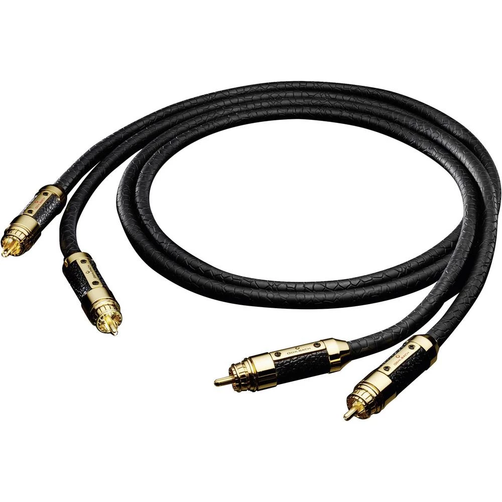 Oehlbach 13830 Cinch audio priključni kabel [2x muški cinch konektor - 2x muški cinch konektor] 0.50 m crna pozlaćeni ko slika