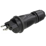 PC Electric 0313-ss utikač sa zaštitnim kontaktom PA6, TPE 250 V crna IP55