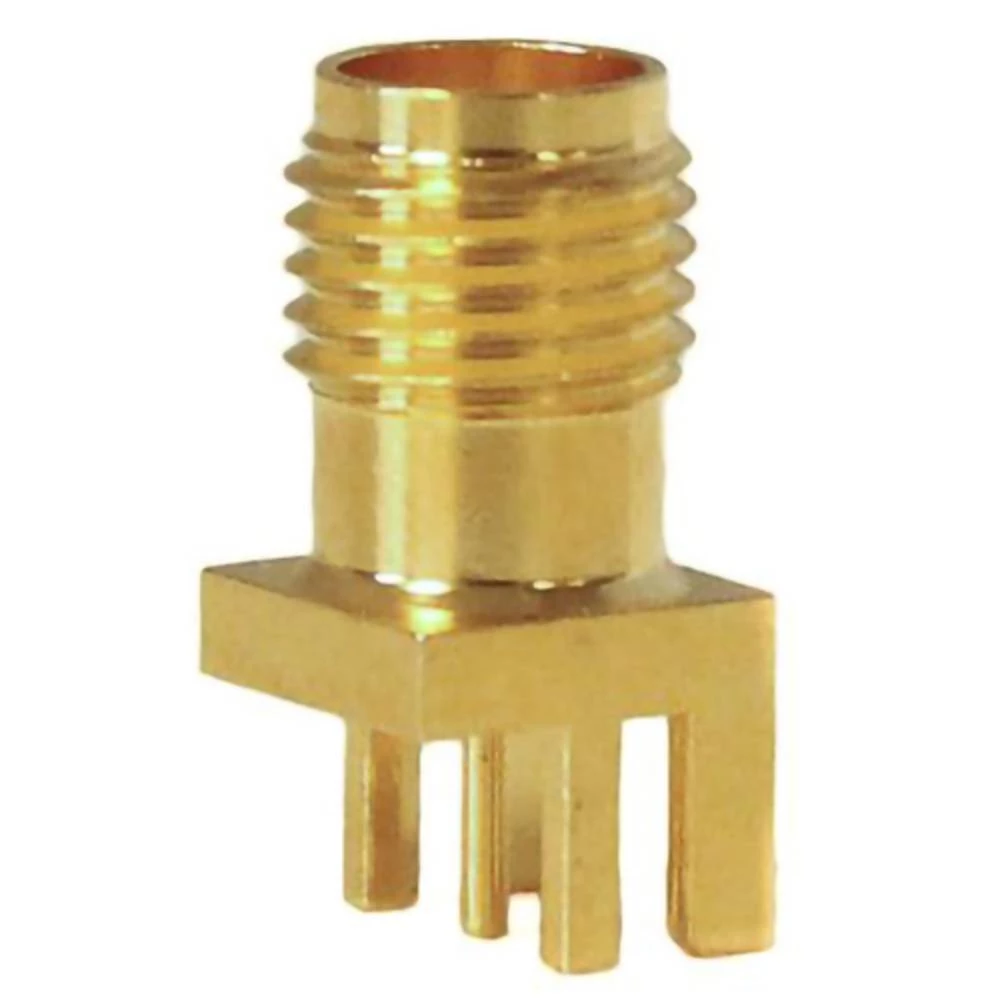 Mueller Electric BU-1420711841 adapterski utikač SMA-utičnica - tiskana pločica ravan mjedena slika