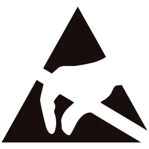BJZ ESD logo 1000 St. crna/žuta (D x Š) 9 mm x 7 mm samoljepljivo slika
