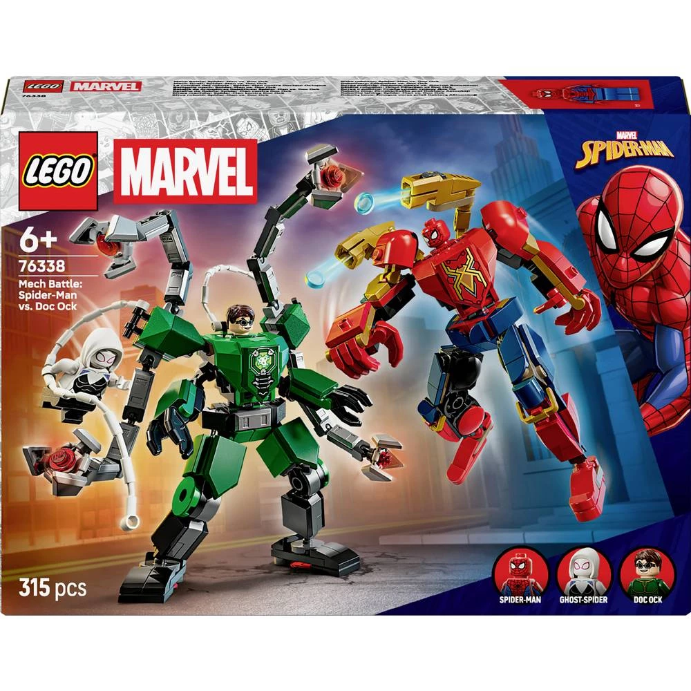 76338 LEGO® MARVEL SUPER HEROES Dvoboj robota: Spider-Man protiv Doc Ocka (76338) slika