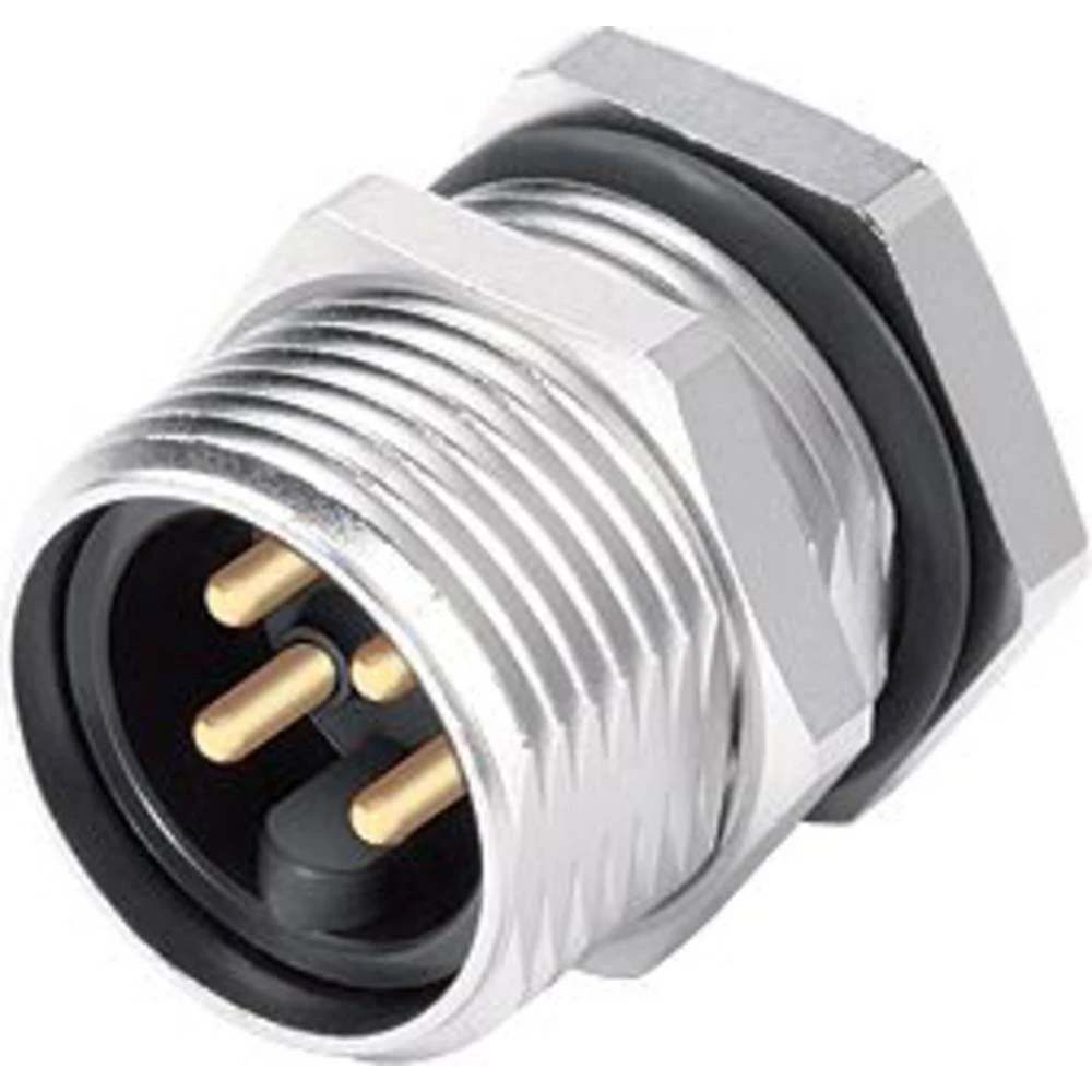 binder 09 2451 180 05-20 muški konektor za prirubnicu Ukupan broj polova: 5 + PE Serija (Okrugli utični konektori): 820 slika