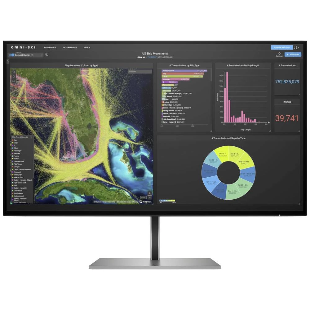 HP Z27k G3 LED zaslon 68.6 cm (27 palac) Energetska učinkovitost 2021 G (A - G) 3840 x 2160 piksel 4K, UHD 5 ms DisplayPort, USB 3.2 gen. 1 (USB 3.0), USB-C®, HDMI™ IPS LED slika