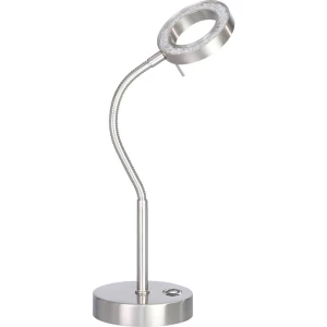 WOFI Stajaće/stolne svjetiljke LED stolna svjetiljka Naomi 8008.01.54.6000 Nikal (mat), Krom boja LED fiksno ugrađena slika