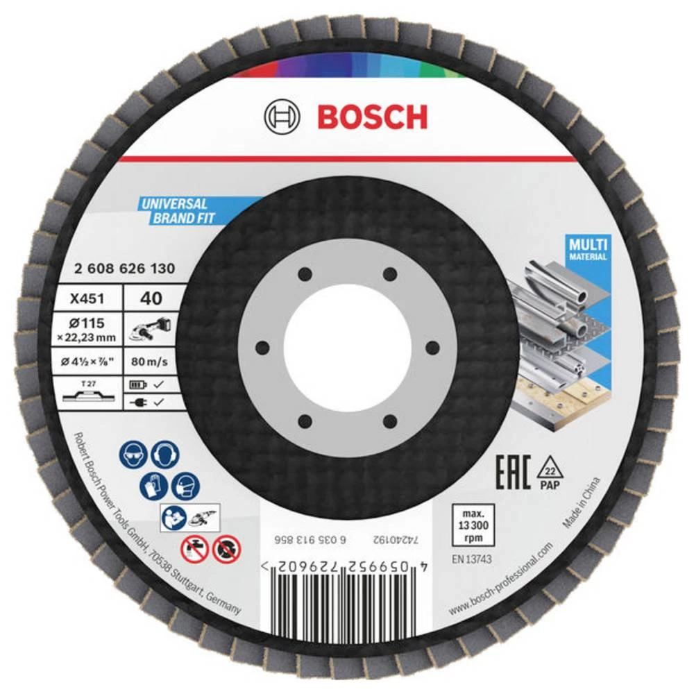 Bosch Accessories 2608626130 lamelna brusna ploča promjer 115 mm Promjer bušotine 22.23 mm 1 kom. slika