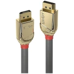 LINDY  priključni kabel DisplayPort utikač, DisplayPort utikač 0.5 m zlatna, siva 36290  DisplayPort kabel