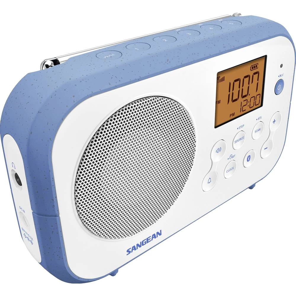 Sangean PR-D12 BT desktop radio MW (1018), UKW (1014) Bluetooth® bijela, plava boja slika