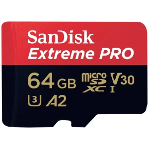 SanDisk Extreme PRO microsdxc kartica 64 GB Class 10 UHS-I otporan na udarce, vodootporan slika