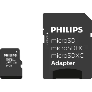 microSDXC kartica 64 GB Philips Class 10 Uklj. SD-adapter slika