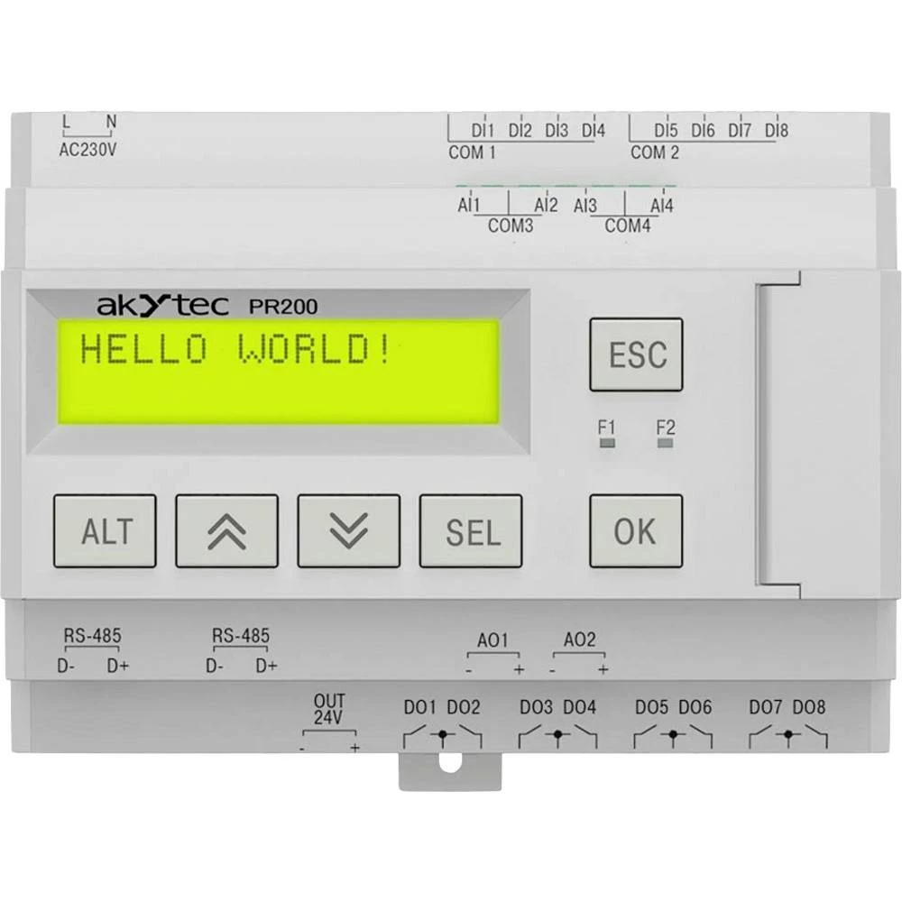 akYtec PR200.230.3.2 148386 PLC upravljački relej 230 V/AC slika