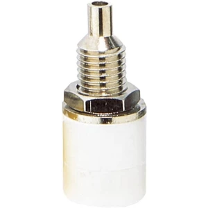 Laboratorijski ženski konektor Ženski konektor, vertikalna ugradnja Zatik-Ø: 4 mm Bijela TRU COMPONENTS 1 ST slika