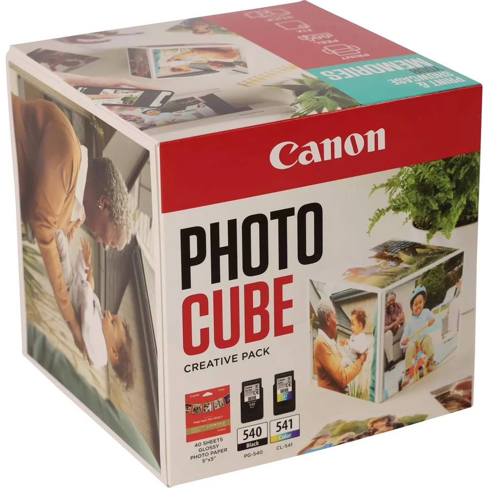 Canon set foto kockica PG-540+CL-541 original kombinirano pakiranje crna, u boji, plava boja, bijela 5225B017 slika