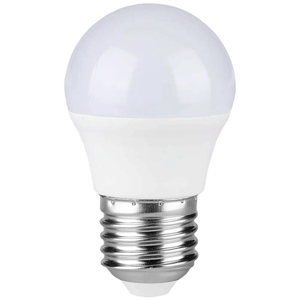 V-TAC 217362 LED Energetska učinkovitost 2021 F (A - G) E27 okrugla  4.50 W toplo bijela (Ø x V) 45 mm x 80 mm  3 St. slika