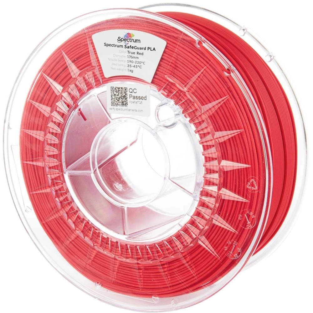 Spectrum Filaments 81559 Safeguard PLA 3D pisač filament PLA antibakterijski 1.75 mm 1000 g true red, crvena 1 kom. slika