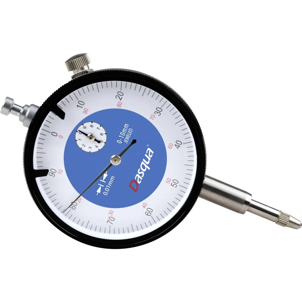 Dasqua 5111-1005 mjerni sat s kontrolnom mjerom 10 mm Očitavanje: 0.01 mm slika