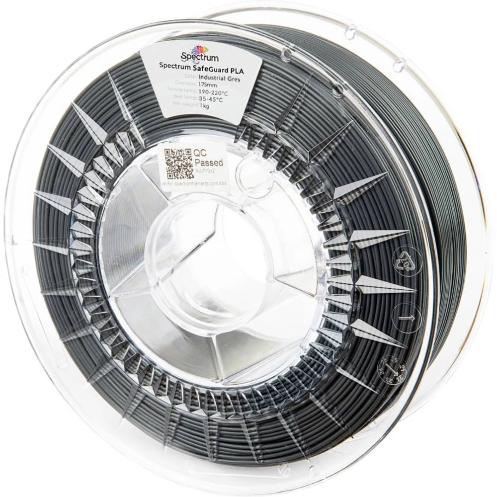 Spectrum Filaments 81556 Safeguard PLA 3D pisač filament PLA antibakterijski 1.75 mm 1000 g Industrial Grey, siva 1 kom. slika