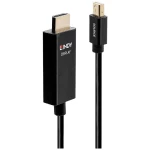 LINDY  priključni kabel Mini DisplayPort utikač, HDMI-A utikač 2 m crna 40922  DisplayPort kabel