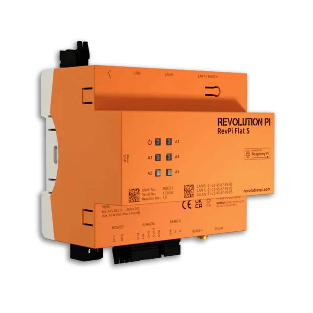 Revolution Pi by Kunbus RevPi Flat S 32 GB WiFi-BT PR100371 PLC modul za proširenje 24 V slika