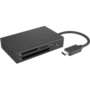 Vanjski čitač memorijskih kartica USB-C™ ICY BOX Antracitna boja slika