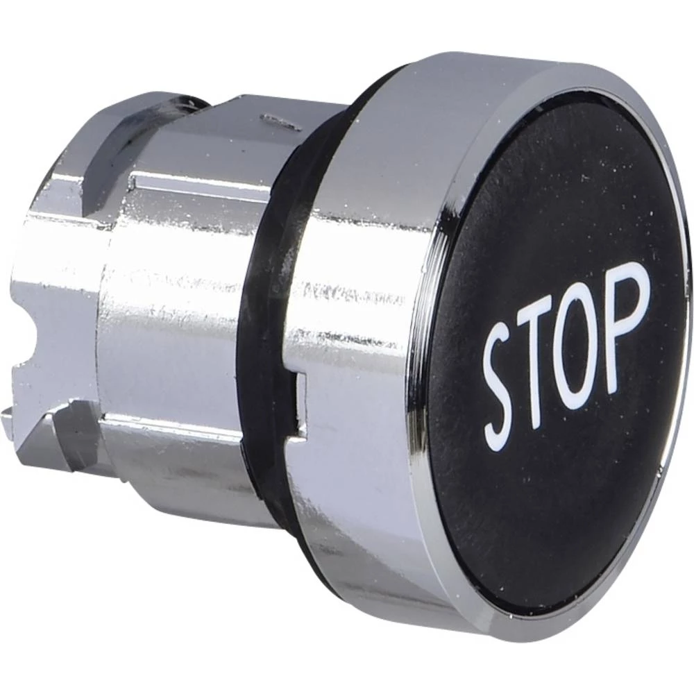 Schneider Electric ZB4BA234 prednji element za tipku ponovno postavljiv (Ø) 22 mm stop krom boja, crna 1 St. slika