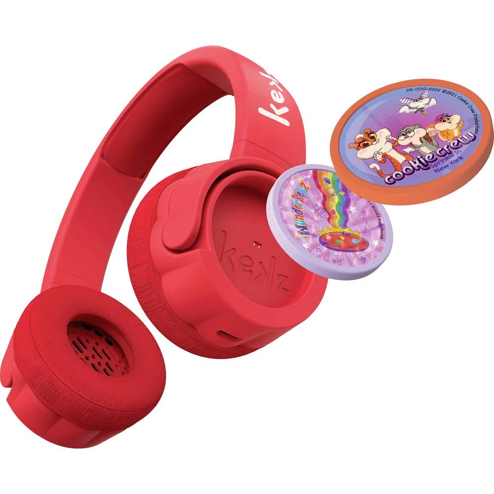 Kekz Starter Set Premium za djecu On Ear Headset crvena ograničenje glasnoće slika