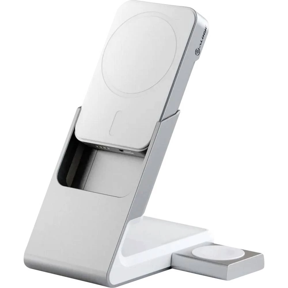 Alogic indukcijski punjač 15 W Matrix+ 3-in-1 Magnetic MSPBDDAWCWH-G 5000 mAh Izlazi standard indukcijskog punjenja, App slika