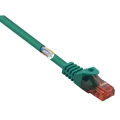 LAN (RJ45) Mreža Priključni kabel CAT 6 U/UTP 15 m Zelena sa zaštitom za nosić, Bez halogena Basetech slika