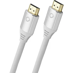 Oehlbach HDMI AV priključni kabel [1x muški konektor HDMI - 1x muški konektor HDMI] 0.75 m bijela slika