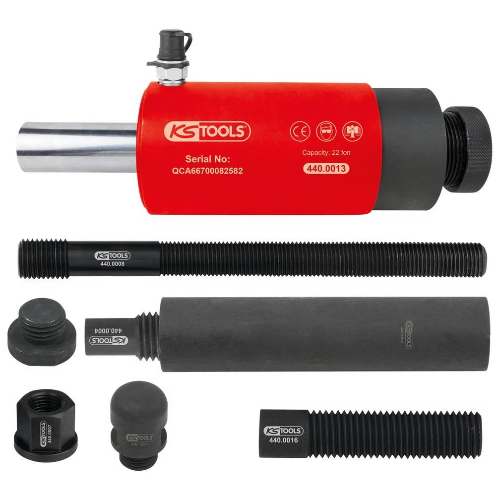 Set hidrauličkih cilindara potiski i potezanje, 22t, 10 kom KS Tools 440.0010 slika
