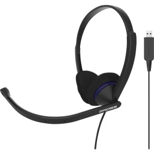 KOSS CS200 pc naglavne slušalice sa mikrofonom USB sa vrpcom na ušima crna slika