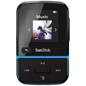 SanDisk Clip Sport Go mp3-player 16 GB plava boja montažna sponka, fm radio slika