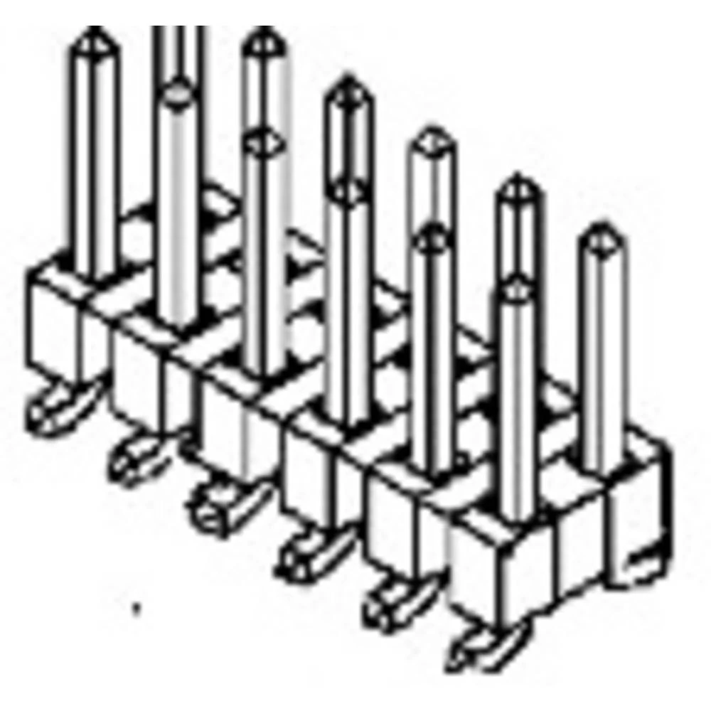 Molex standardna letva s muškim kontaktima   877591014 1 St. slika