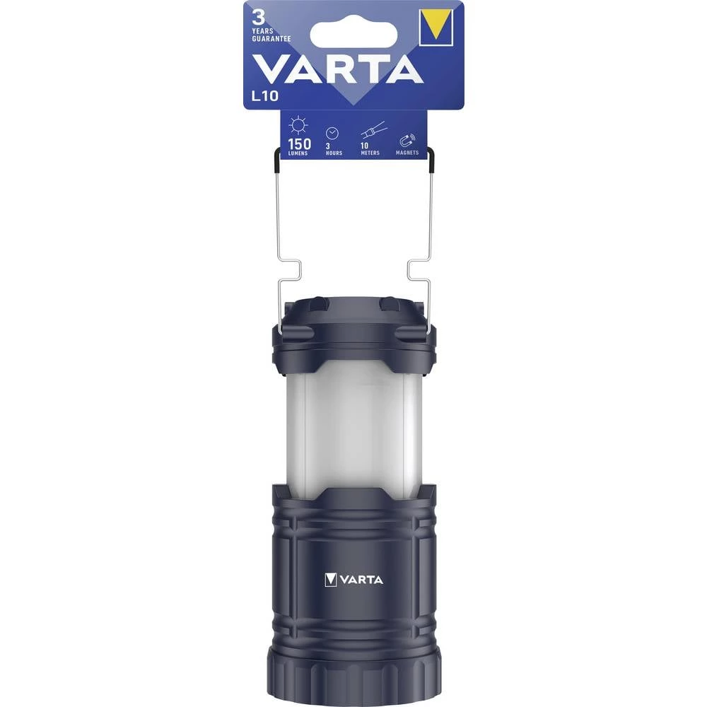 Varta 15673101111 VARTA Lantern L10 3AA ohne Batt. lanterna za kampiranje 150 lm 272 g crna slika