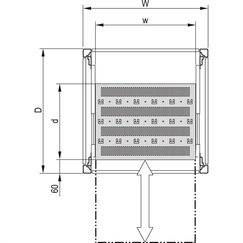 Schroff 22117863 polica za stalak 1 St. slika