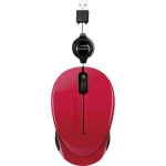 SpeedLink BEENIE USB miš Optički S kabelskim kolutom za uvlačenje Crveno-crna