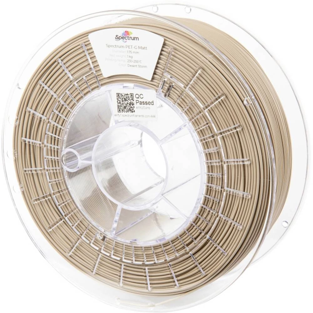 Spectrum Filaments 80549 PET-G MATT 3D pisač filament PETG mat, UV otporan, bez iskrivljenja 1.75 mm 1000 g Desert Storm slika