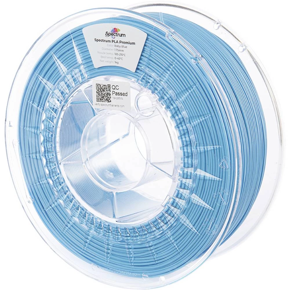 Spectrum Filaments 80847 PLA Premium 3D pisač filament PLA visoka vlačna čvrstoća 1.75 mm 1000 g baby blue, plava boja 1 slika