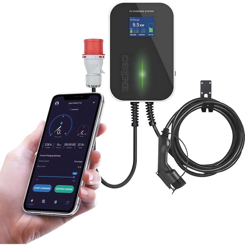 EM2GO EM011AC1APPO stanica za punjenje e-mobilnost tip 2  16 A 11 kW aplikacija, WiFi slika