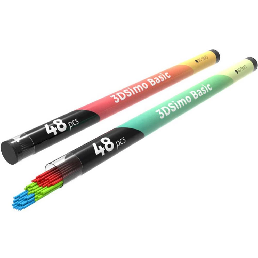 Filament-Paket 3D Simo 3Dsimo-PCL-Luminous PCL Plava boja, Zelena, Crvena 50 g