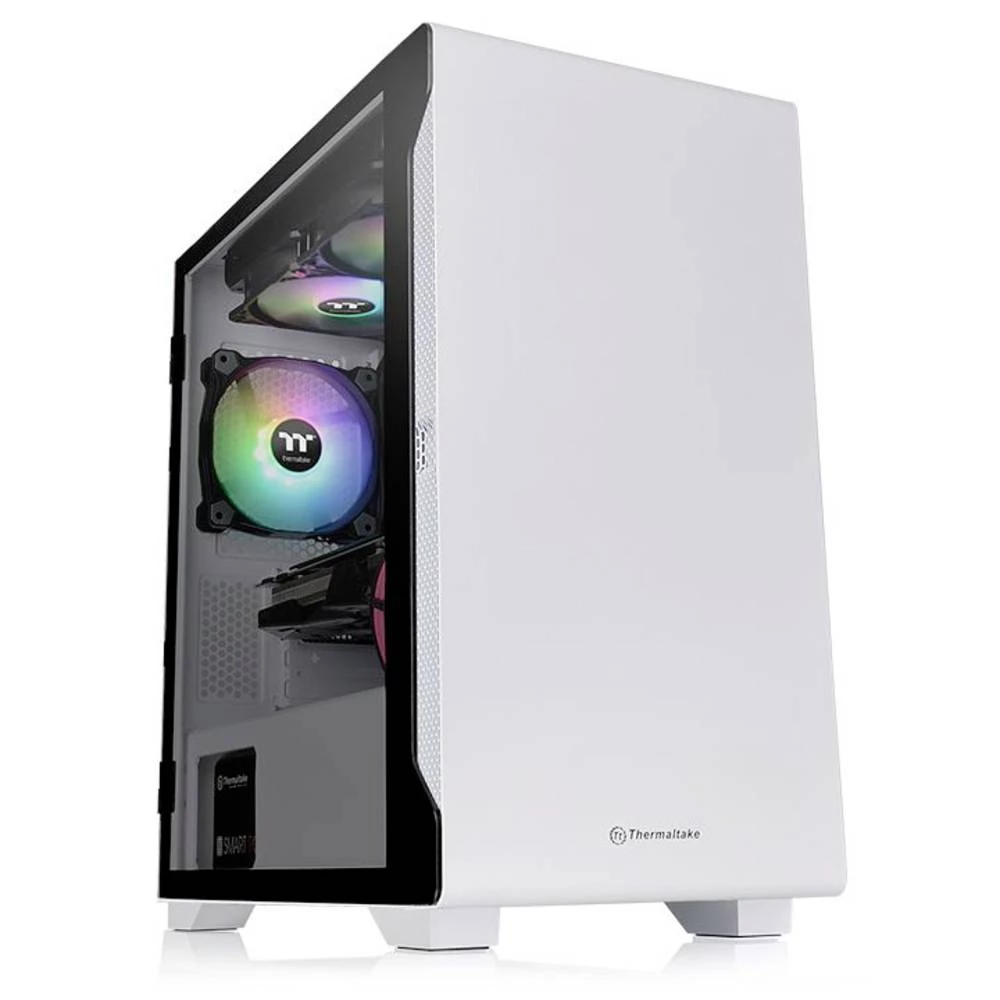 Thermaltake S100 Tempered Glass Snow Edition Micro-Tower kućište za računala bijela slika