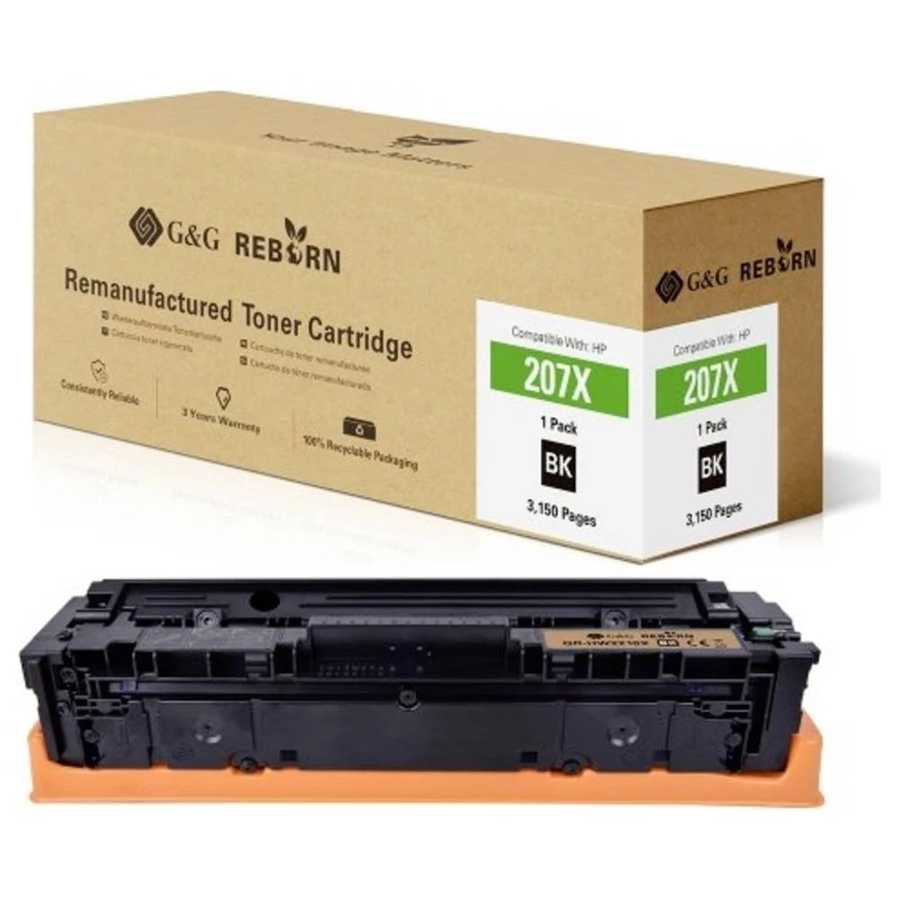 G&G toner zamijenjen HP 207X kompatibilan crn 3150 Stranica Reborn remanufactured 21285 slika