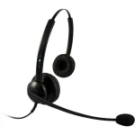 plusonic 5512-5.2P telefonske slušalice qd (quick disconnect) stereo, sa vrpcom na ušima crna
