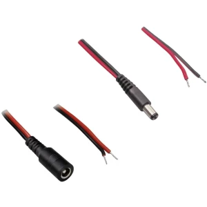 BKL Electronic Niskonaponski priključni kabel Niskonaponski konektor, Niskonaponski adapter-Kabel bez kraja 5.50 mm 2.50 mm 2.50 slika