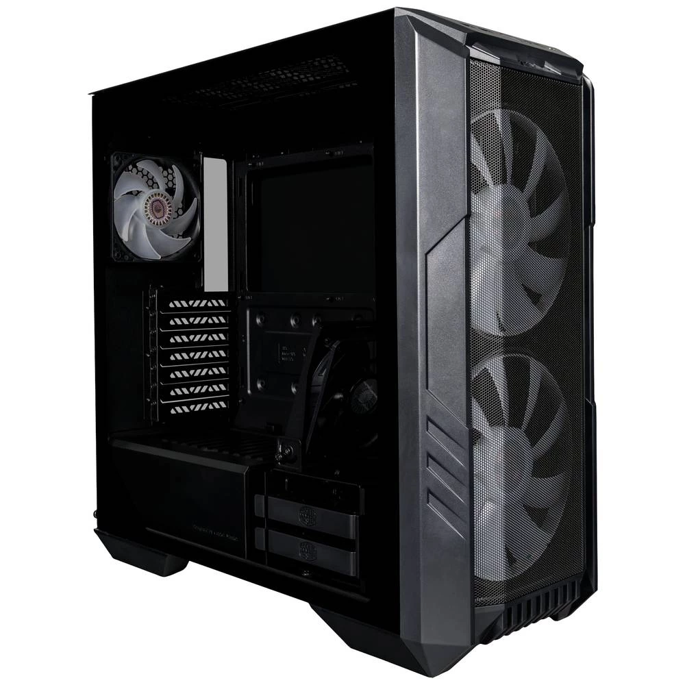 Cooler Master HAF 500 midi-tower kućište za računala crna 3 predinstalirana LED ventilatora, bočni prozor, filter prašine slika